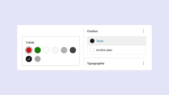 Couleurs du tableau